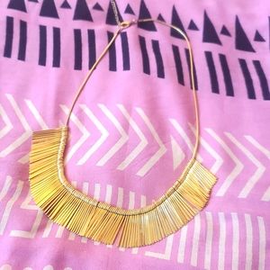Gold statement necklace